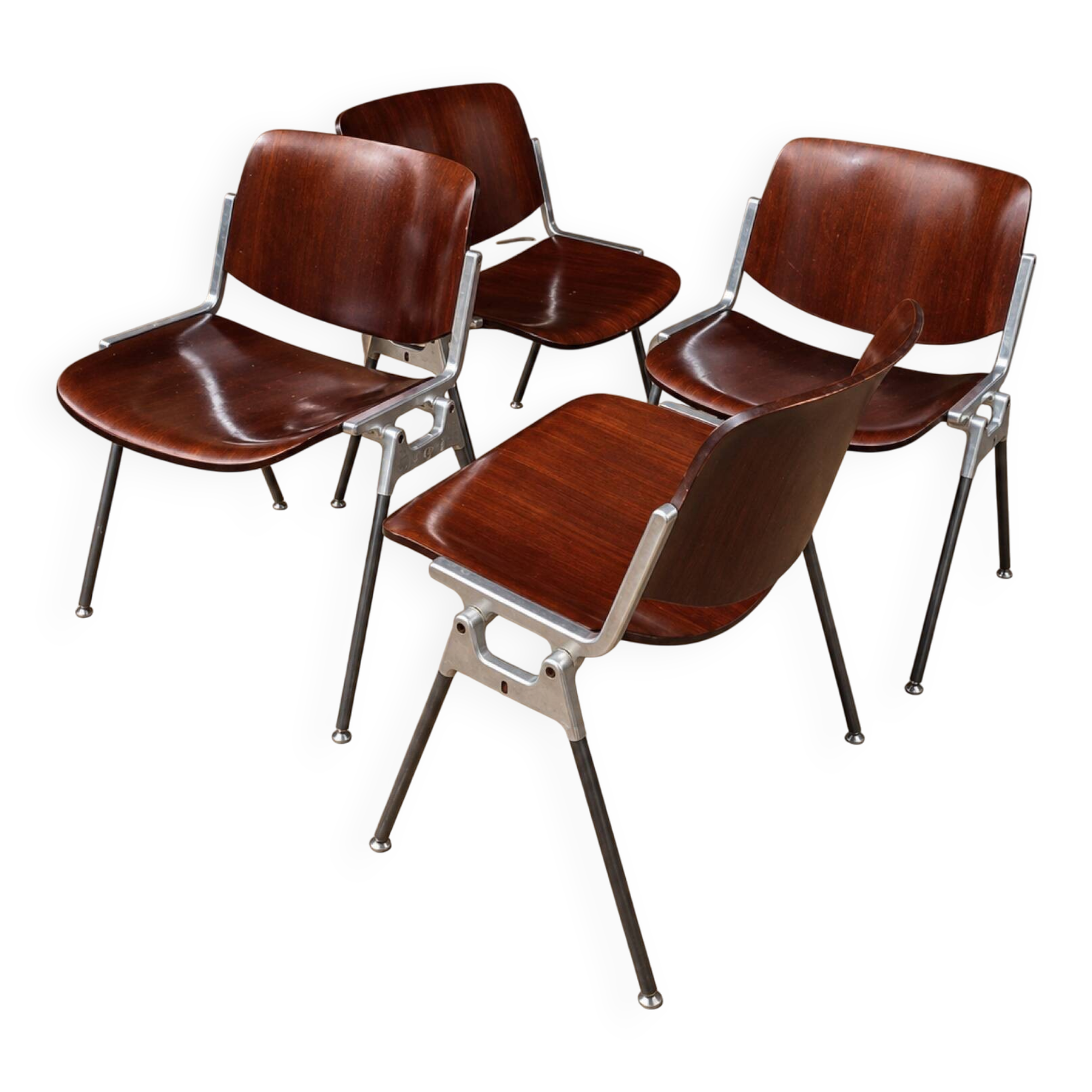 DSC 106 chairs by Castelli by G. Piretti circa 1970