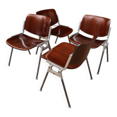DSC 106 chairs by Castelli by G. Piretti circa 1970