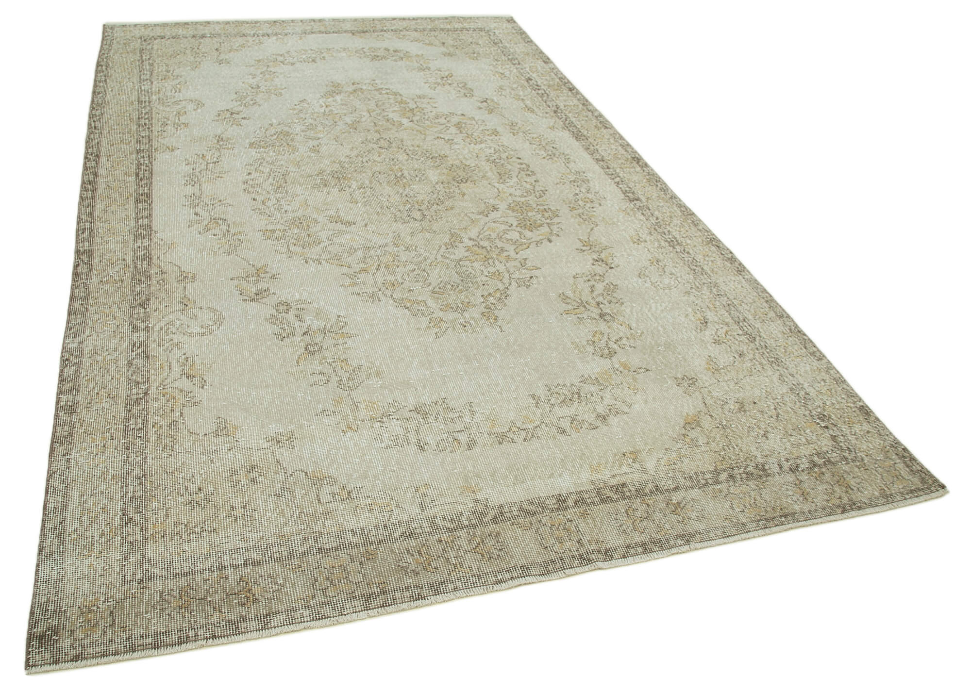 Handmade Unique Oriental Beige Rug 189 cm x 307 cm - 36637