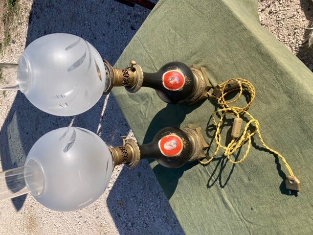 Pair of lamps Napoleon 3