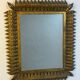 Rectangular sun mirror in wrought iron italian manufacture 50's