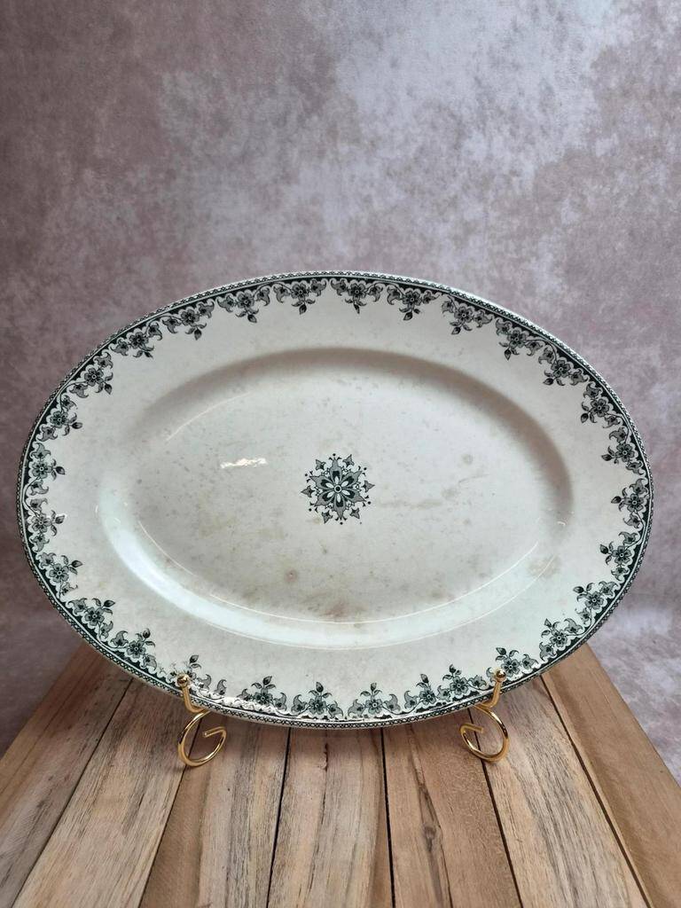 Large oval dish Terre de fer Hippolyte Boulenger H.b & Cie Gagny