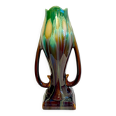 Art Nouveau vase in earthenware
