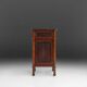 Sculptural Art Deco Nightstand in Dark-Stained Wood, Belgium 1930s