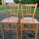 Ensemble de 10 chaises bistrot années 1950-60 vintage