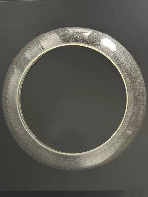 Midcentury space age large glass mushroom table lamprey Temde, 1960s