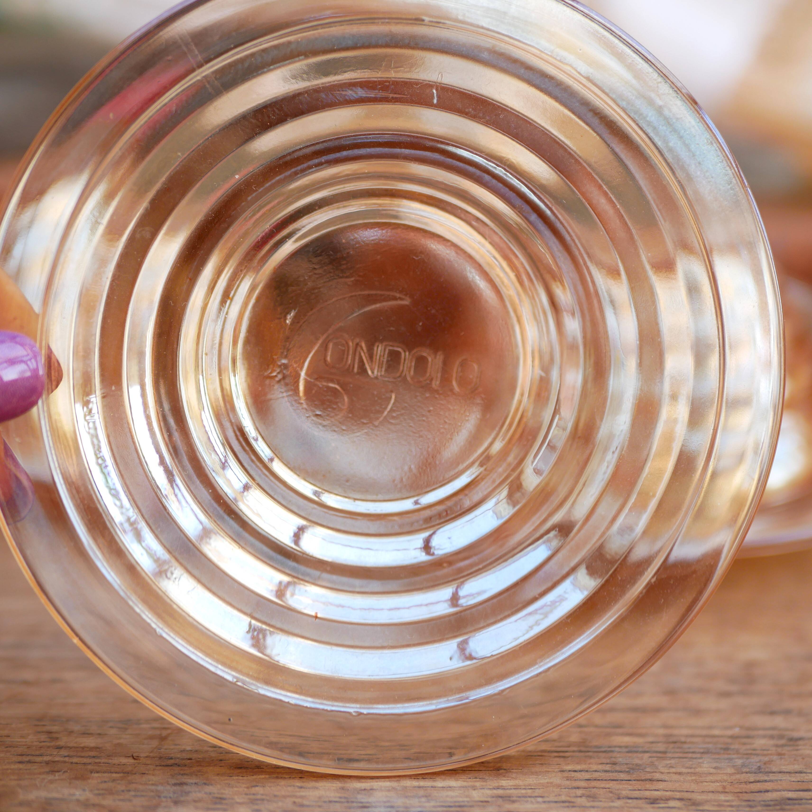 6 tasses à espresso et soucoupes « Gondolo » Design inspiré de l'Art déco