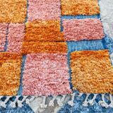 Handmade colourful rug from the Atlas Mountains 3/2m