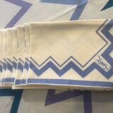 Yves Saint Laurent round tablecloth and napkins