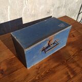 Set of 3 old cardboard suitcases