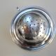 Silver metal tea strainer