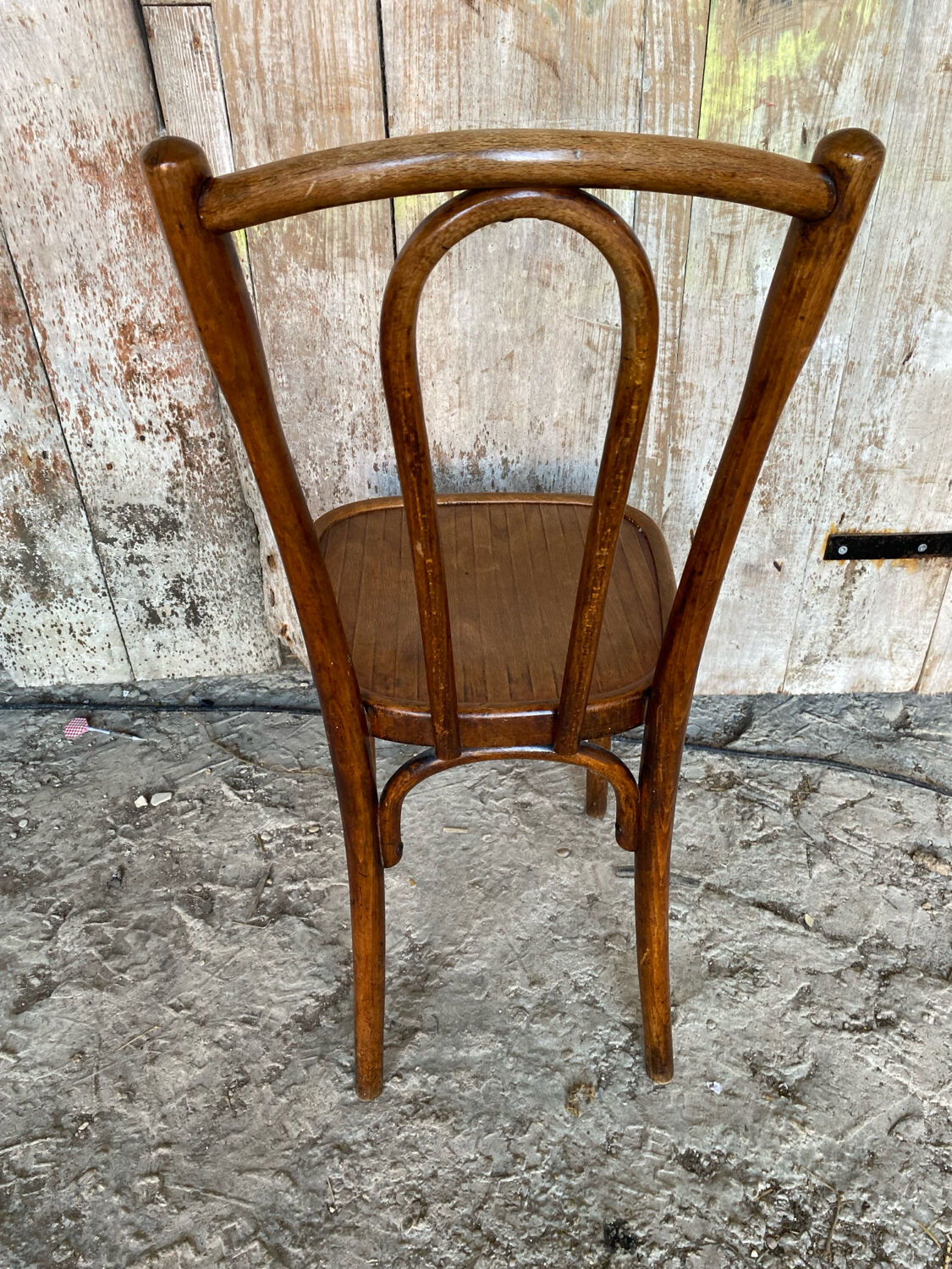 Bistro Chair Style THONET Curved Wood 1930 Made In France Vintage#D6