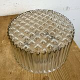 Vintage White Porcelain Ceiling Light, 1970s