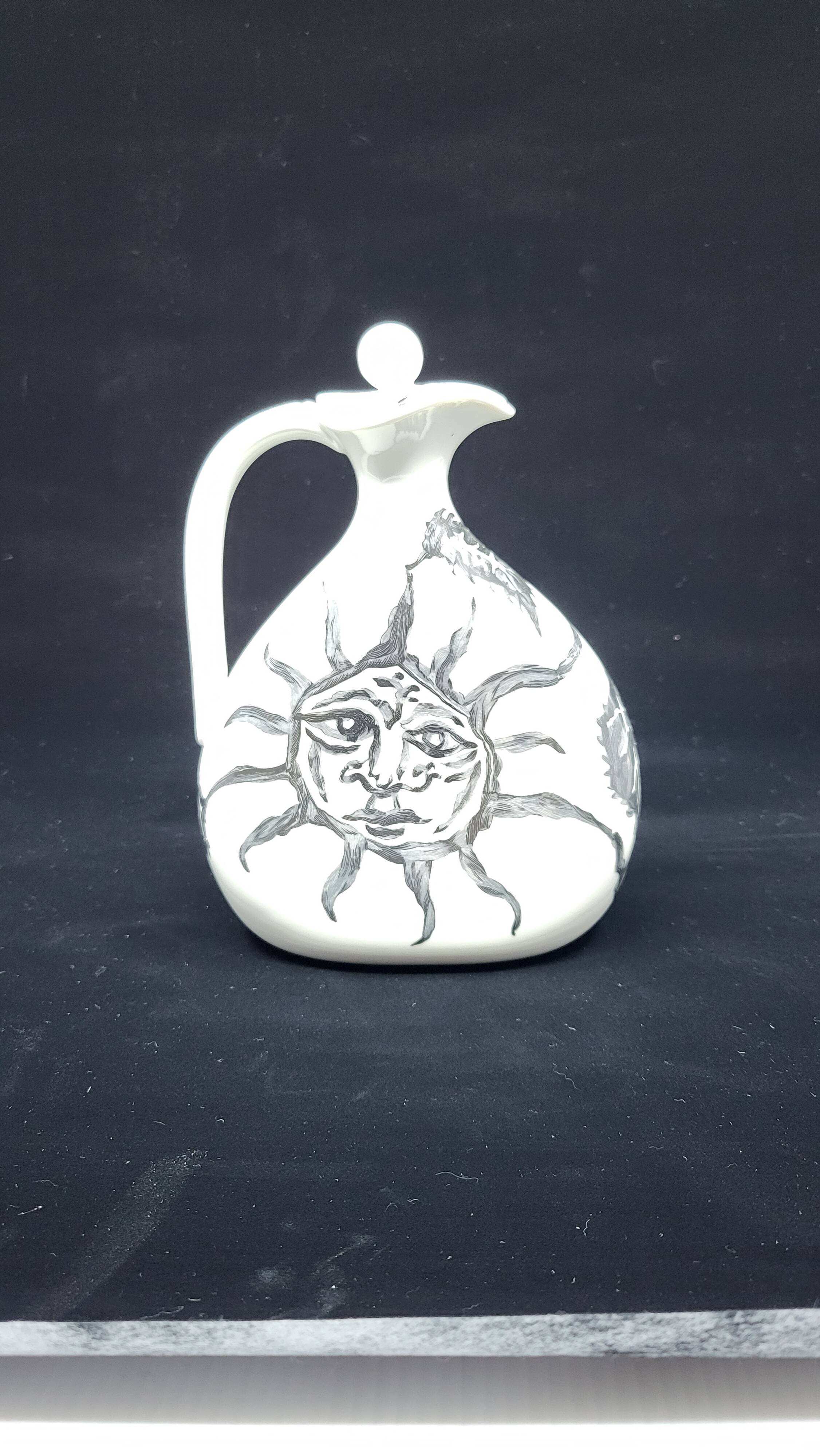 Bottle Jean Lurçat by Haviland Limoges in porcelain France