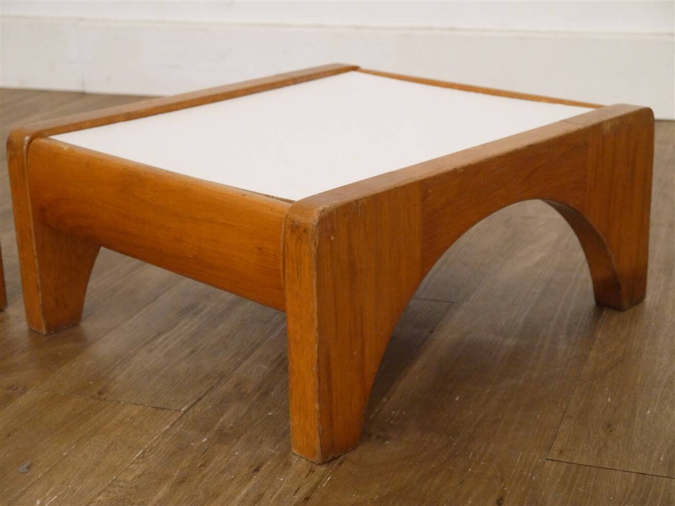 Pair of wooden side tables from the 1960s