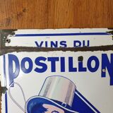 Enamelled plate wines of postillon