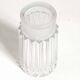 Molded pressed glass vase 1960s Height 22 cm