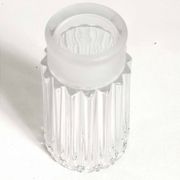 Molded pressed glass vase 1960s Height 22 cm