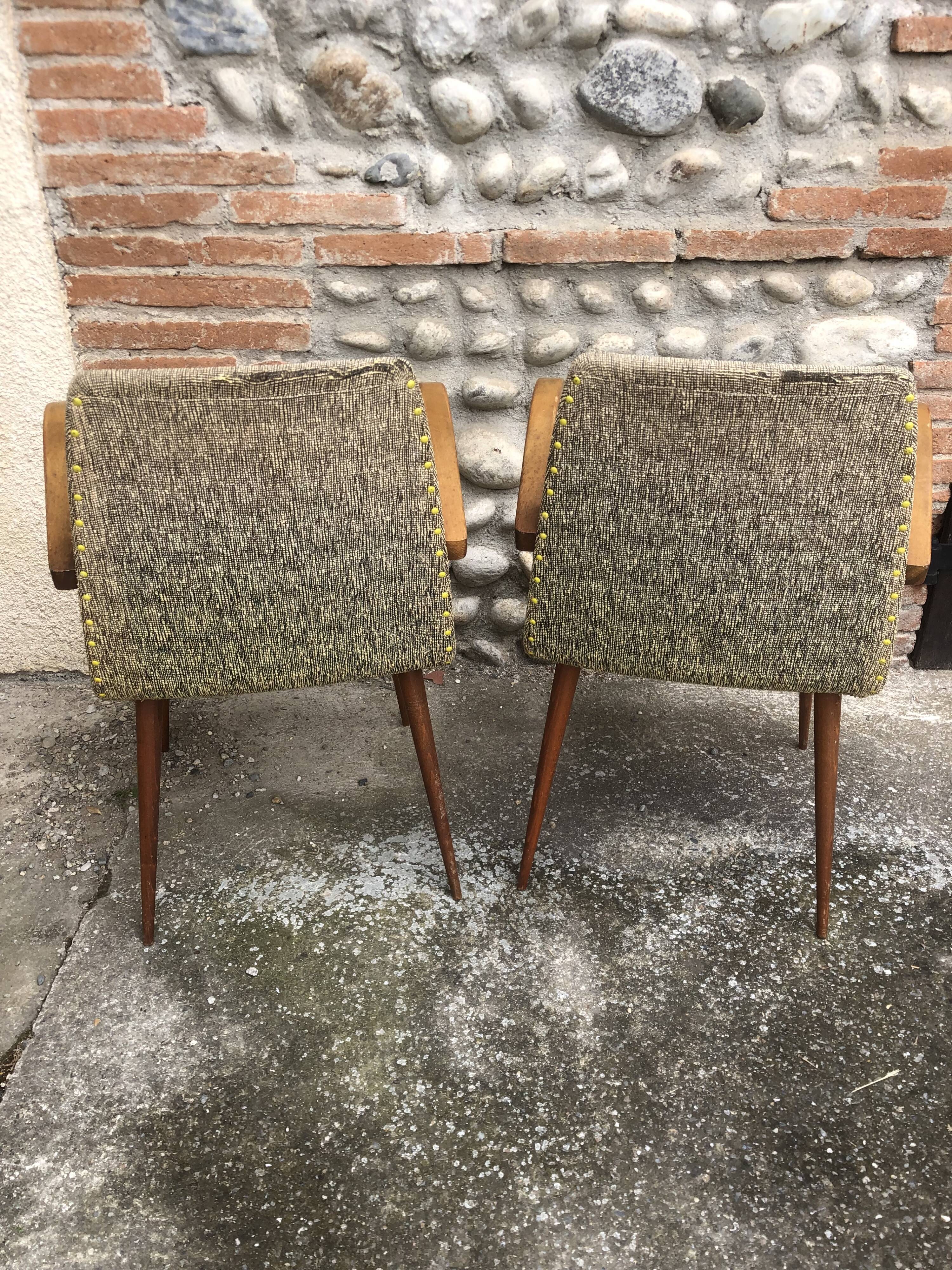 Pair of art deco armchairs