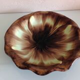 Flat cut in iridescent ceramic, vintage 50/60
