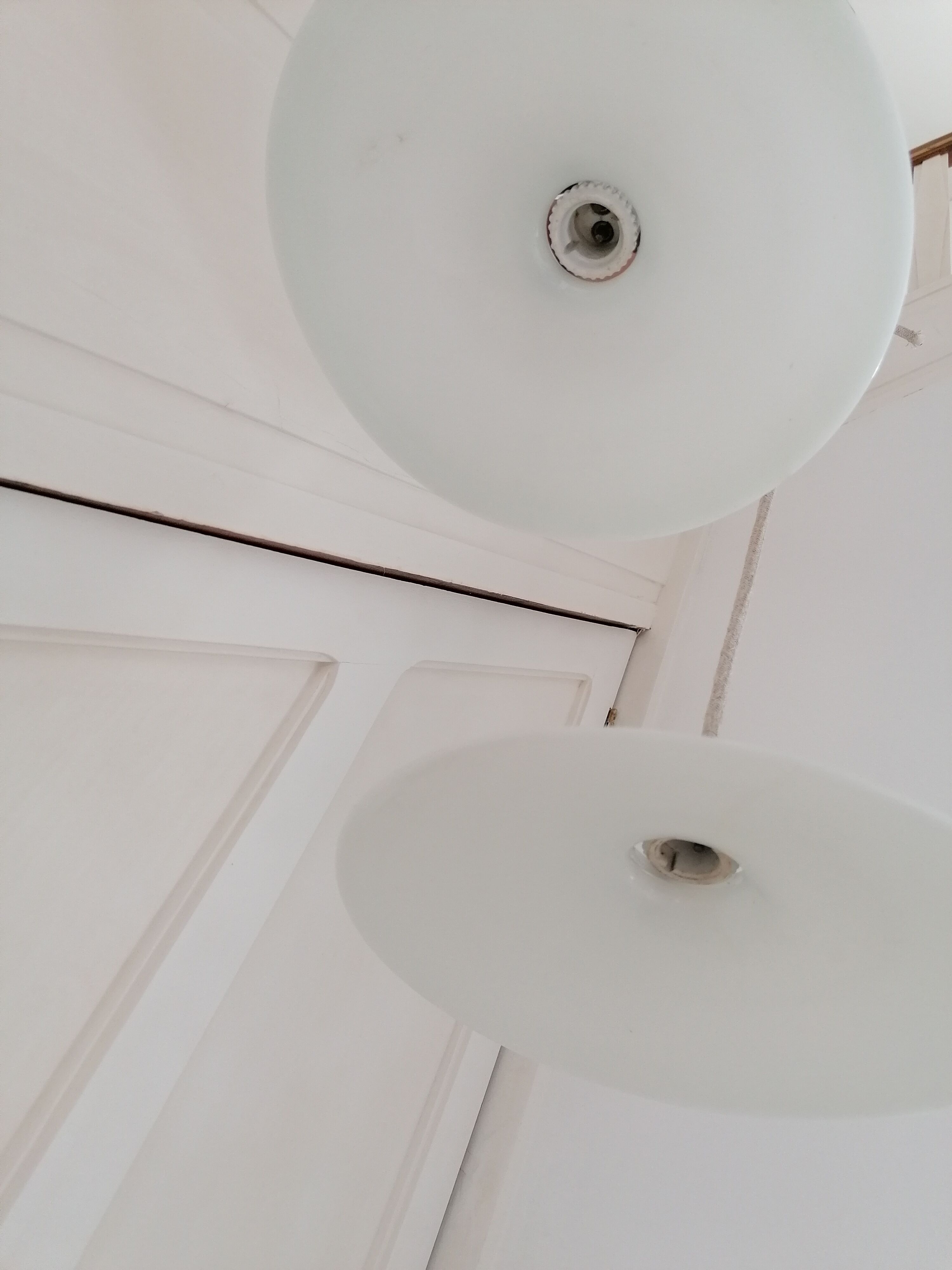 Opaline hanging lamps