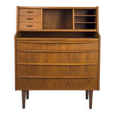 Secrétaire en teck de Chr. Møller, années 1960