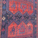 Tapis ancien persan bijar fait main 148x318 cm