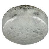 60s 70s ceiling lamp Plafoniere Flush Mount Ice Glass Hillebrand Germany