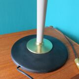 "Mazda" desk lamp in wood and brass France 1940