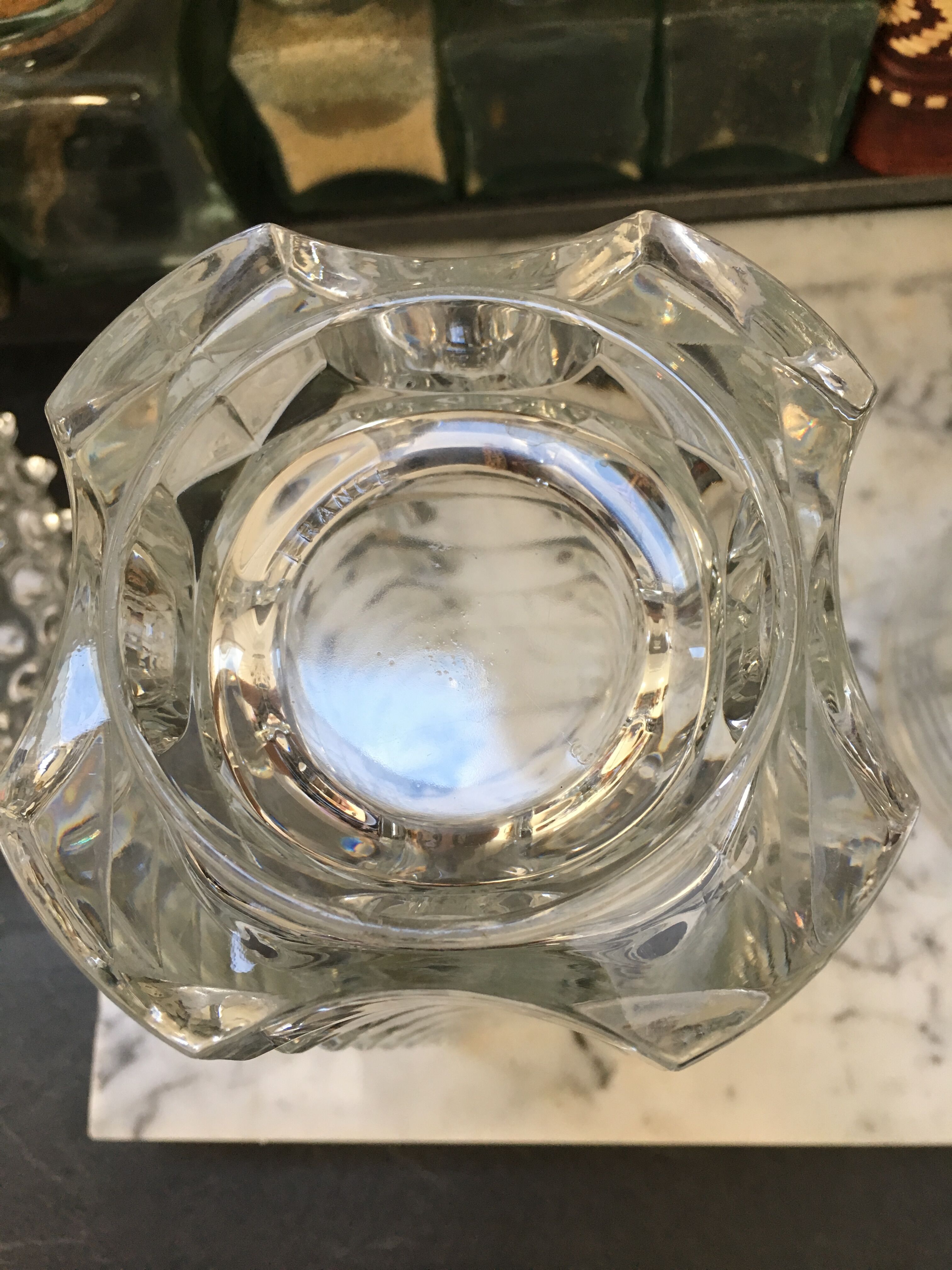 Old glass vase mold