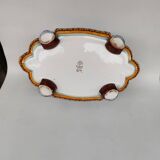 Gien earthenware jardinière, Renaissance model, 20th century.