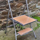 Formica chair stepladder retractable, vintage, 70s
