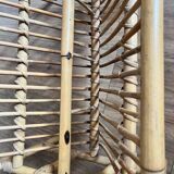 Rattan magazine rack
