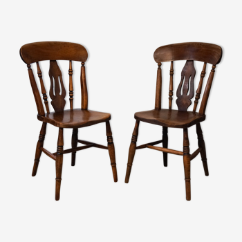 Elm wooden country chairs