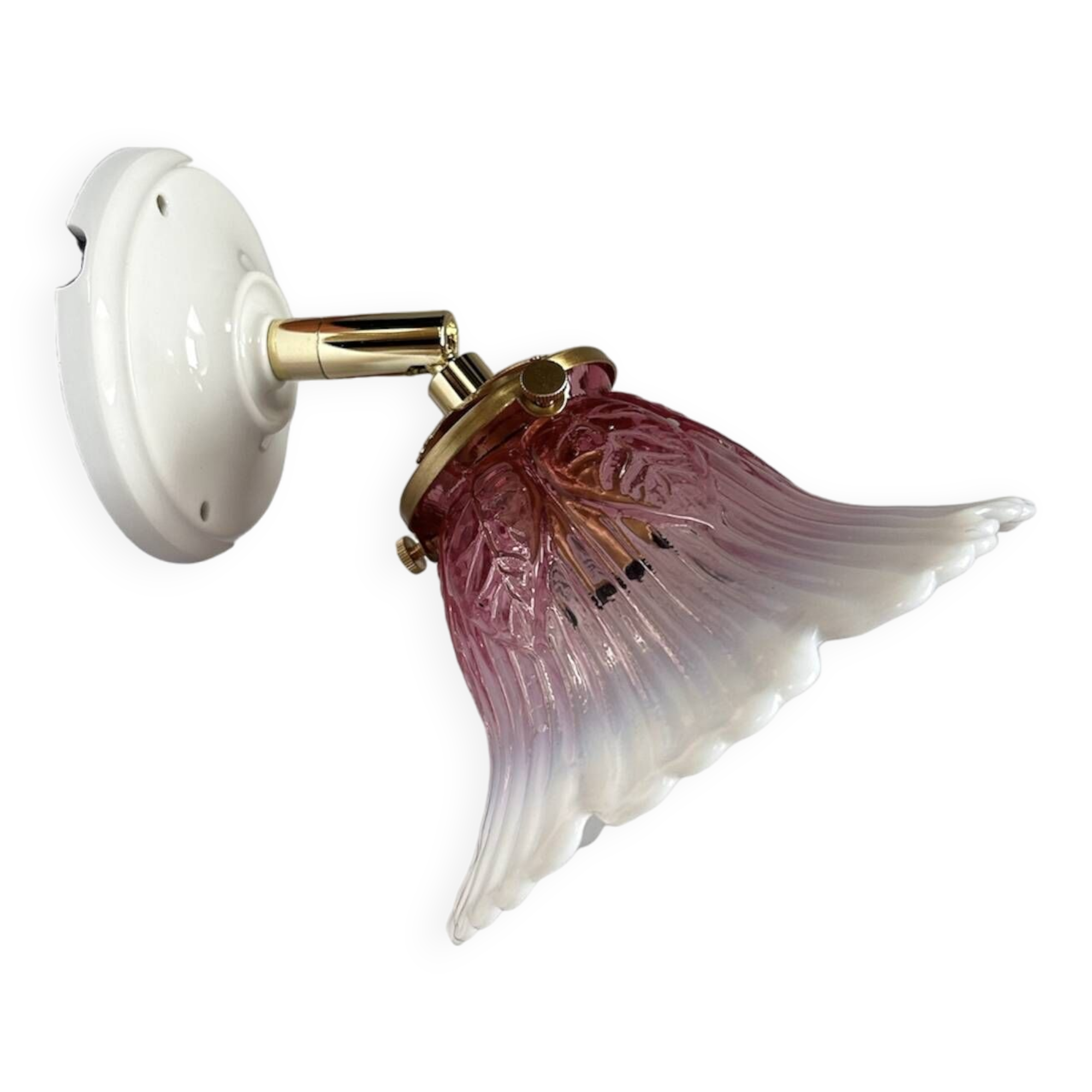 Pink Art Deco wall light