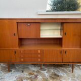 Living Scandinavian teak sideboard, 1950s