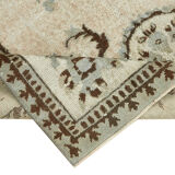 Handmade contemporary turkish 1970s 164 cm x 281 cm grey carpet