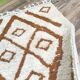 Traditional handmade pure wool Berber rug size 150/250 cm.