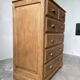 1950 oak chiffonier chest of drawers