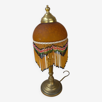 Charleston style pearl brass lamp 1930
