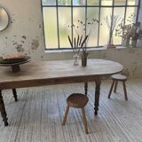 Oval farmhouse table 250cm pine