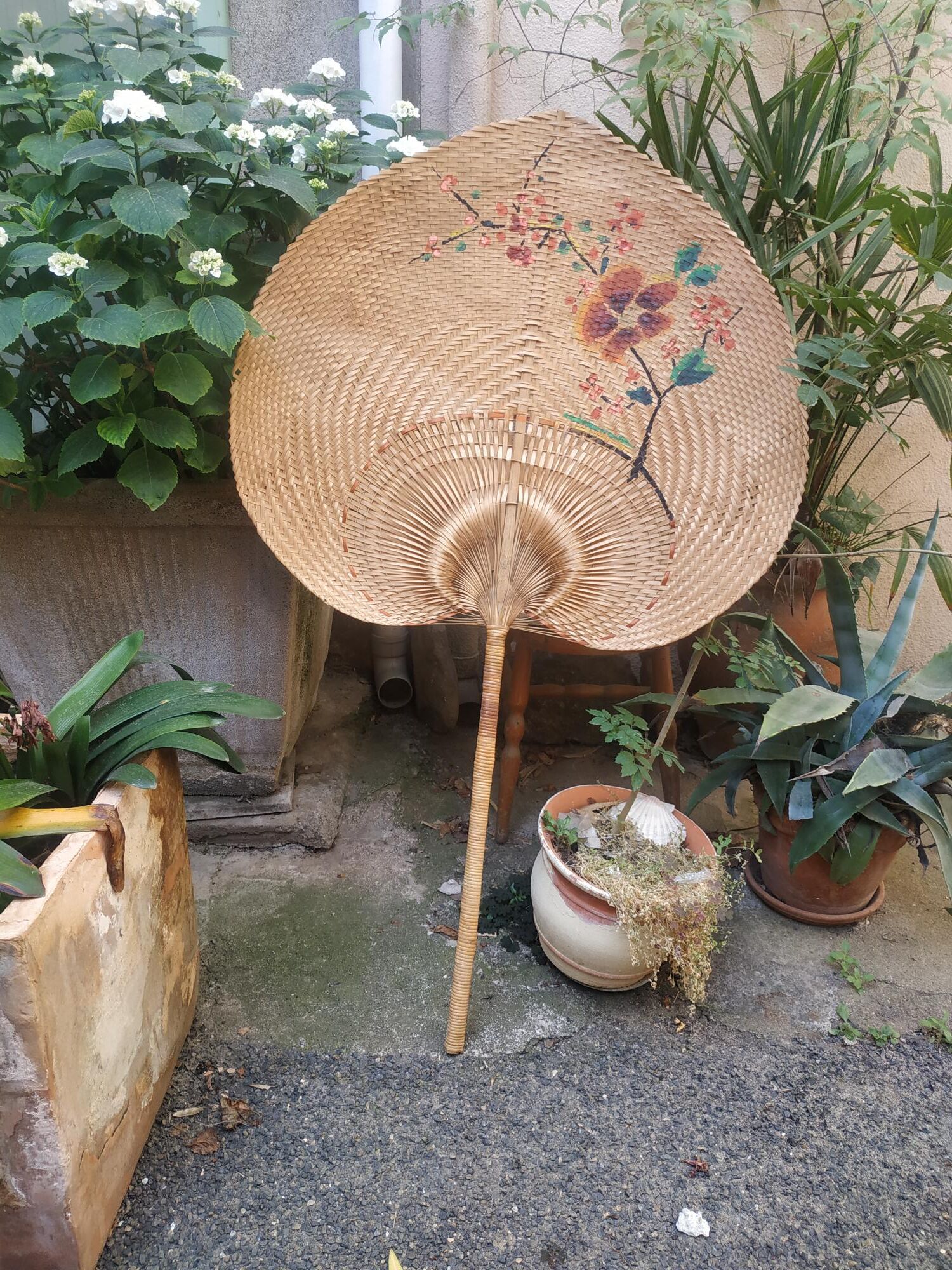 Chinese wall event in vintage bamboo