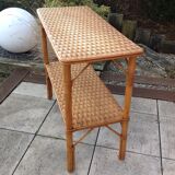 Rattan console / vintage 60s-70s