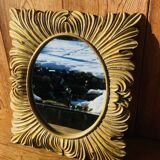 Vintage rectangle sun mirror