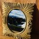 Vintage rectangle sun mirror