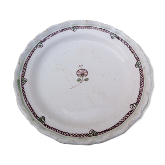 Assiette XVIII siècle faience Bordeaux