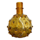 Flacon vase verre ambré soufflé années 60