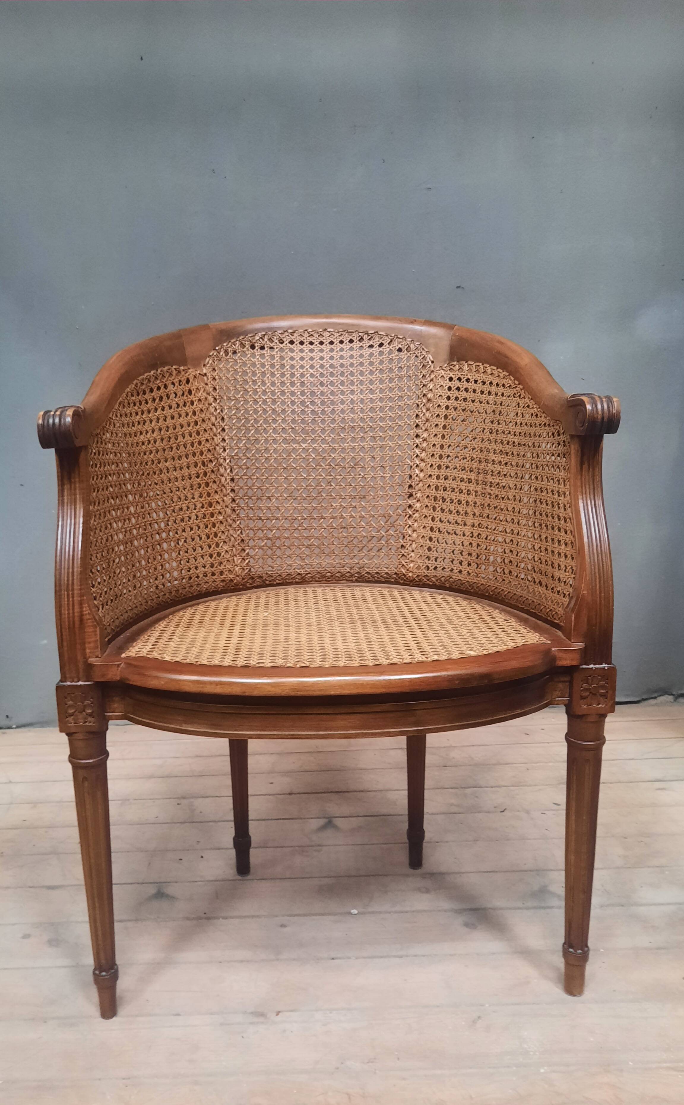 Louis XVI style office armchair