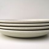 Set of 4 vintage stoneware plates, “Thistles” model