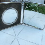 Barber mirror diptych 1 magnifying face